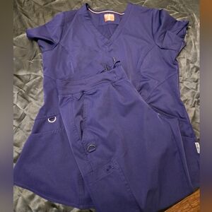 Women's Purple Scrub Set